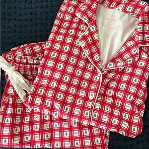Festive Red Plaid Pajama Set